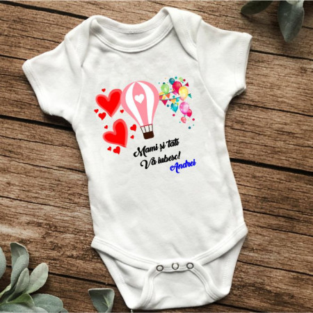 Body personalizat -Mami și tati vă iubesc-