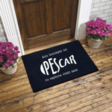 Covoras cu mesaj -Pescar-