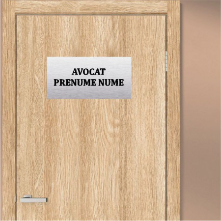 Placuta din aluminiu argintie