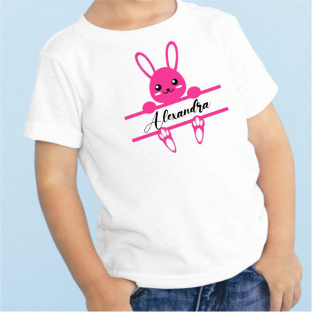 Tricou personalizat cu nume pentru copii -Iepuraș 2-