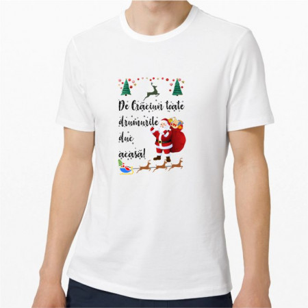 Tricou personalizat -De Crăciun-