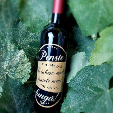 Vin personalizat pensie lungă