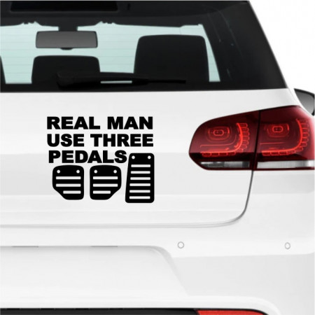 Sticker auto -Real man-
