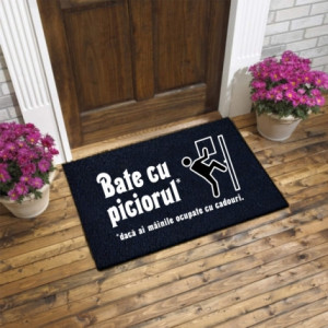 Covoras cu mesaj -Bate cu piciorul-