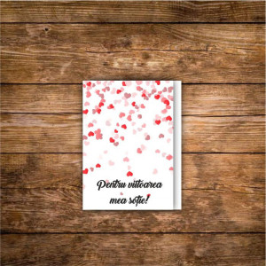 Felicitare personalizata cu text -Inimi 2 -