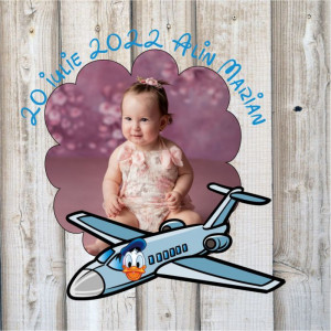 Mărturie magnetică pentru botez -Avion-