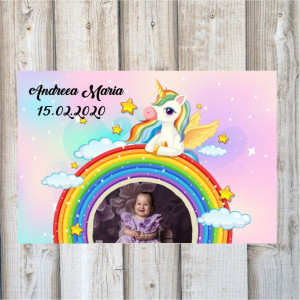 Mărturie magnetică pentru botez -Unicorn-
