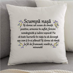 Perna personalizata -Scumpă nașă-