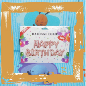 Set baloane -Happy birthday-litere