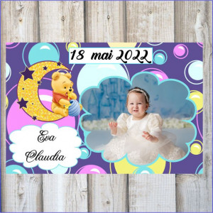 Mărturie magnetică pentru botez -Ursuleț-