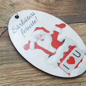 Ornament pom- I LOVE YOU-