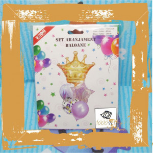 Set aranjament baloane-coroana-