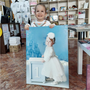 Tablou canvas personalizat cu 6 poze si text