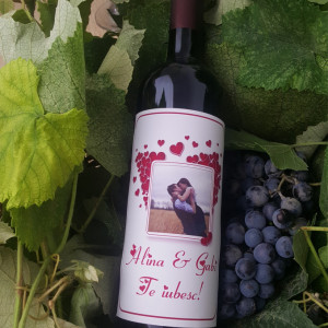 Vin personalizat cu o poza si text MD4