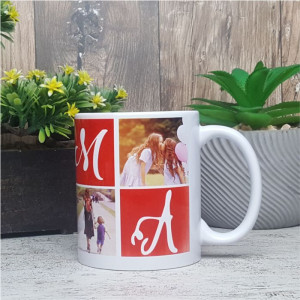 Cana personalizata cu 4 poze -MAMA-