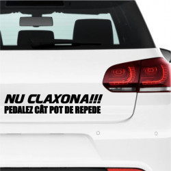 Sticker auto -Nu claxona-