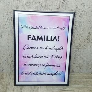 Tablou personalizat cu mesaj