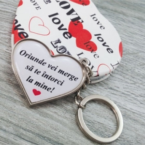 Breloc personalizat inimioara