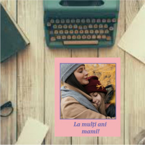 Fotografie cu text -Roz-