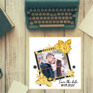Magnet de frigider flori galbene