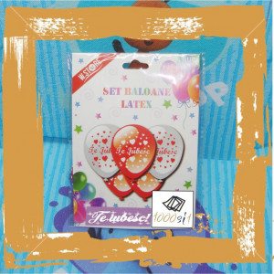 Set baloane -Te iubesc!-