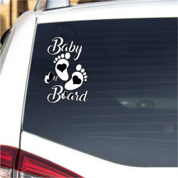 Sticker auto -Baby on board 4-