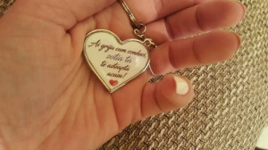 Breloc personalizat inimioara