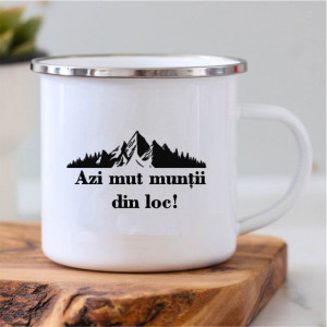 Cană metalică -Munții-