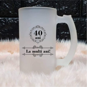Halbă personalizată -La mulți ani-