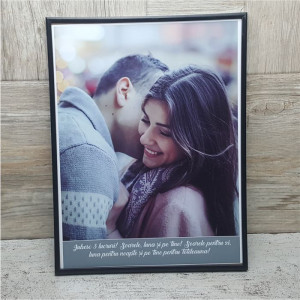 Tablou personalizat cu o poze si text  M3