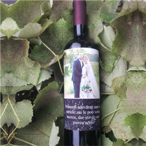 Vin personalizat cu o poza si text  M5