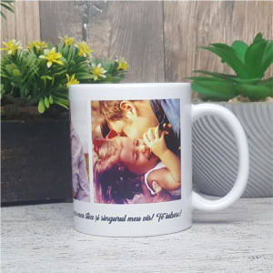 Cana personalizata cu 3 poze si text M5