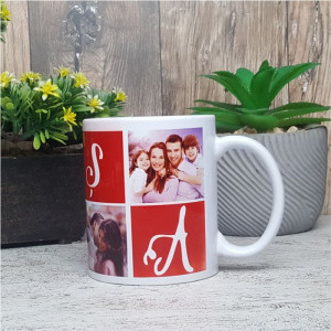 Cana personalizata cu 4 poze -Nașa-