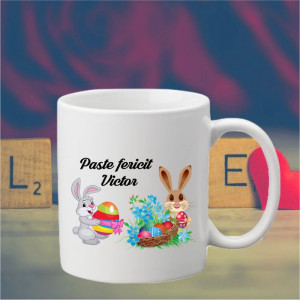 Cana personalizata cu nume -Paște-