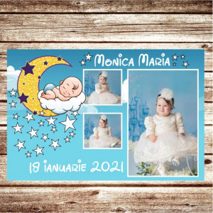 Mărturie magnetică pentru botez -Steluțe-