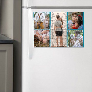 Puzzle magnetic personalizat cu 5 poze