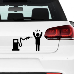 Sticker auto -La pompă-