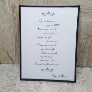 Tablou cu mesaj pentru nași 2