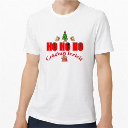 Tricou personalizat Crăciun -HO HO HO-