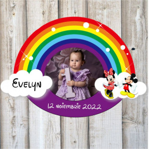 Mărturie magnetică pentru botez -Curcubeu-