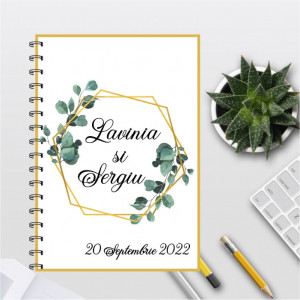 Notebook personalizat cu poza si text-Nunta-