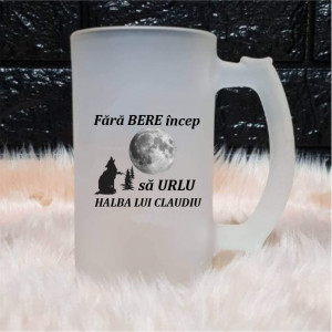 Halbă personalizată -Fără bere-