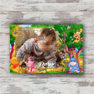 Puzzle personalizat cu o poză si text M5
