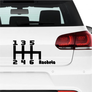 Sticker auto -Rachetă-