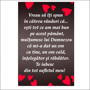 vin personalizat -Te iubesc-