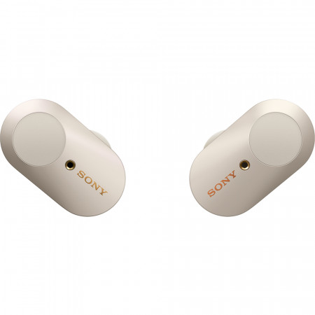 Casti Wireless Bluetooth WF-1000XM3 In Ear, Anulare Digitala A Zgomotului, Microfon, Control Tactil, Asistent Inteligent, Platinum Silver Argintiu