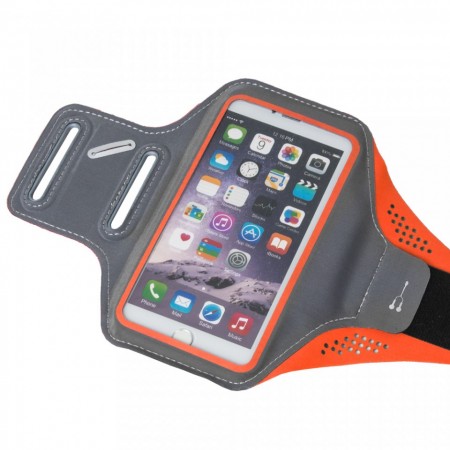 Husa banderola brat / mana pt alergat, sala, bicicleta compatibila cu telefoane cu display pana la 5.5'', Gema, portocaliu