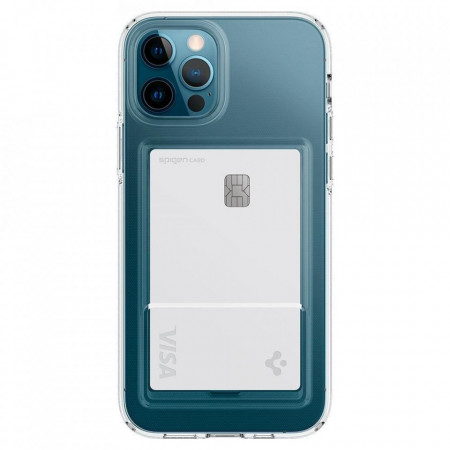 Husa telefon Spigen Crystal Slot iPhone 12/12 Pro Crystal Clear