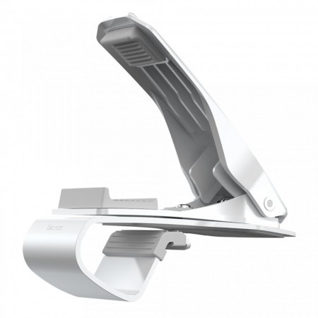 SUPORT AUTO , BASEUS MOUTH BRACKET CU PRINDERE PE BORD , COMPATIBIL CU DEVICE-URILE CU MARIMEA INTRE 3.5 INCH – 7 INCH , ALB