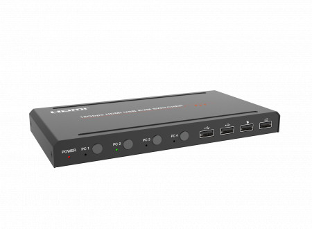 18Gbps HDMI 4 by 1 KVM Switcher EVOCONNECT HDC-SWB41HK